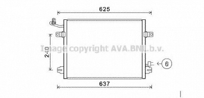AVA QUALITY COOLING jra5048 -  Конденсатор, кондиционер